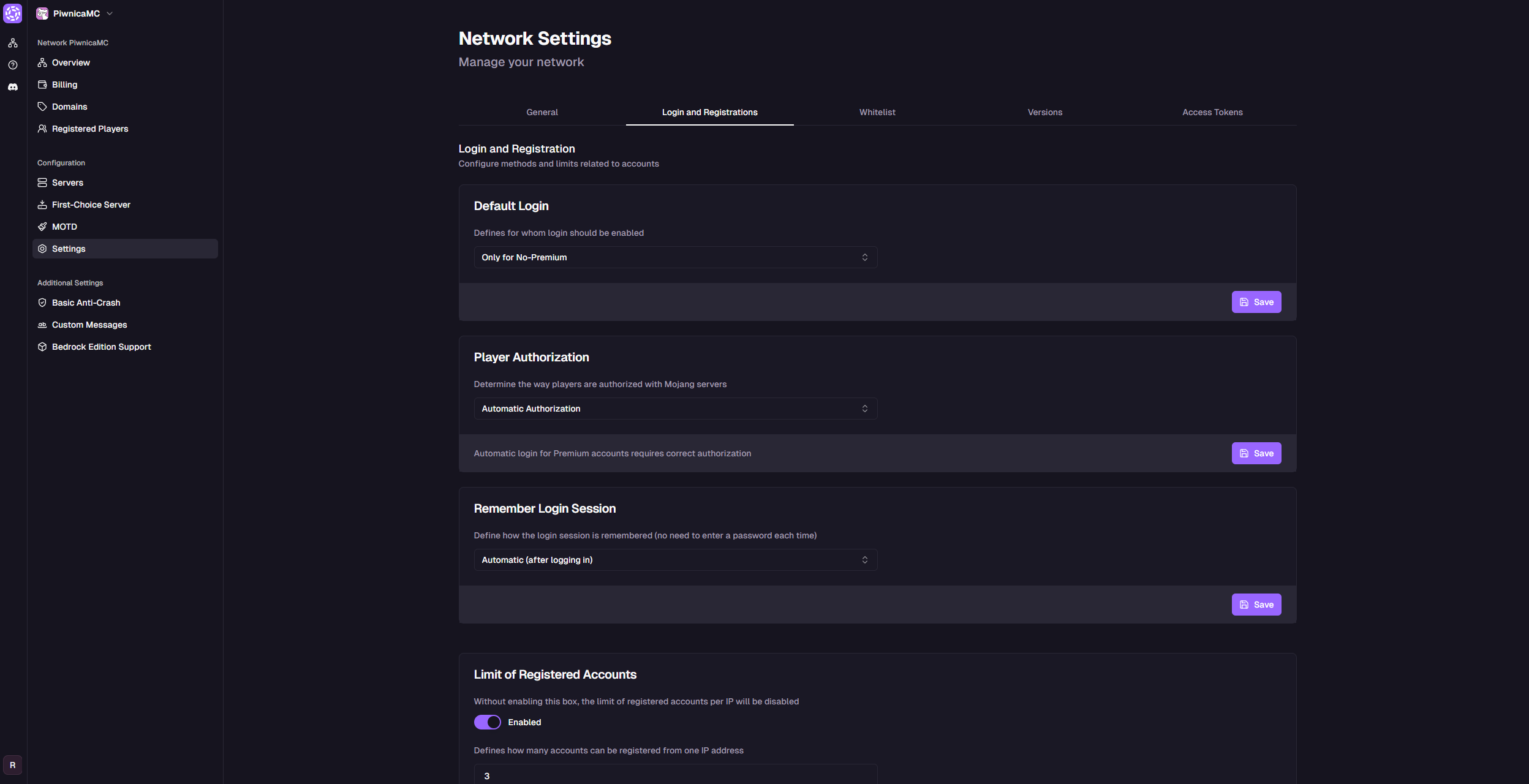 Login &amp; Registration tab view