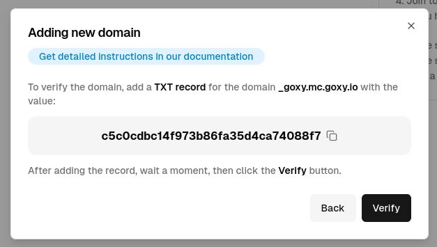 information to be provided when adding a new record