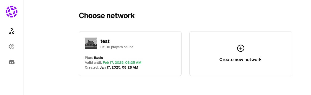 list of available networks